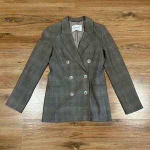 Aritzia - Babaton - Samuel Blazer - light plaid - 00